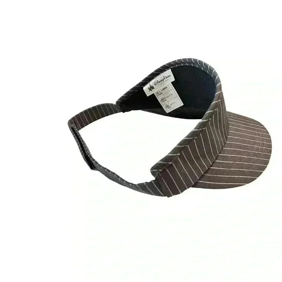 Walt Disney World Mickey Mouse Authentic Pinstripe Sun Visor Adult Size•Like New - Picture 9 of 11